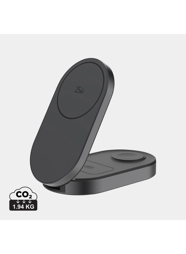 Chargeur 25W sans fil et pliable 3-en-1 Quantum
