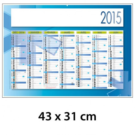 Calendrier Publicitaire Ambulancier 43 x 31 cm