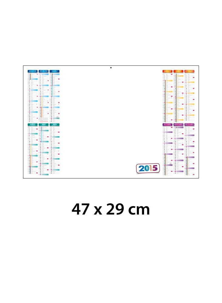 Calendrier Personnalisé Planning Effaçable 47 x 29 cm publicitaire