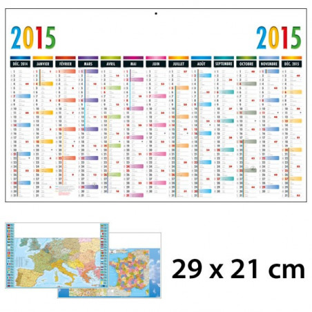 Calendrier Publicitaire 13 Mois / 1 Face
