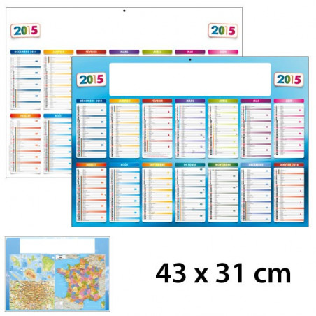 Calendrier Publicitaire 14 Mois / 1 Face