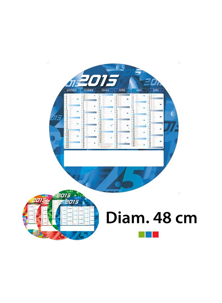 Calendrier bancaire Rond Publicitaire