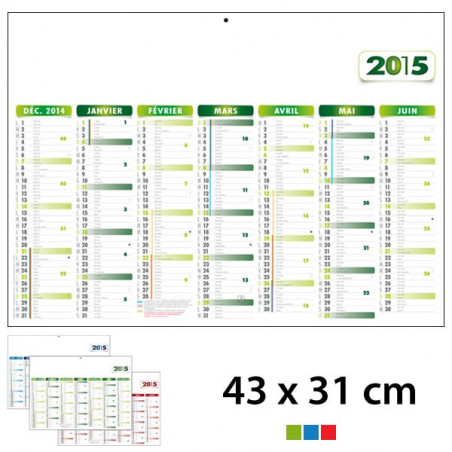 Calendrier Publicitaire 43 x 31 cm