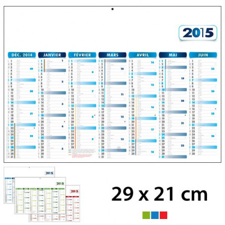 Calendrier Publicitaire 29 x 21 cm
