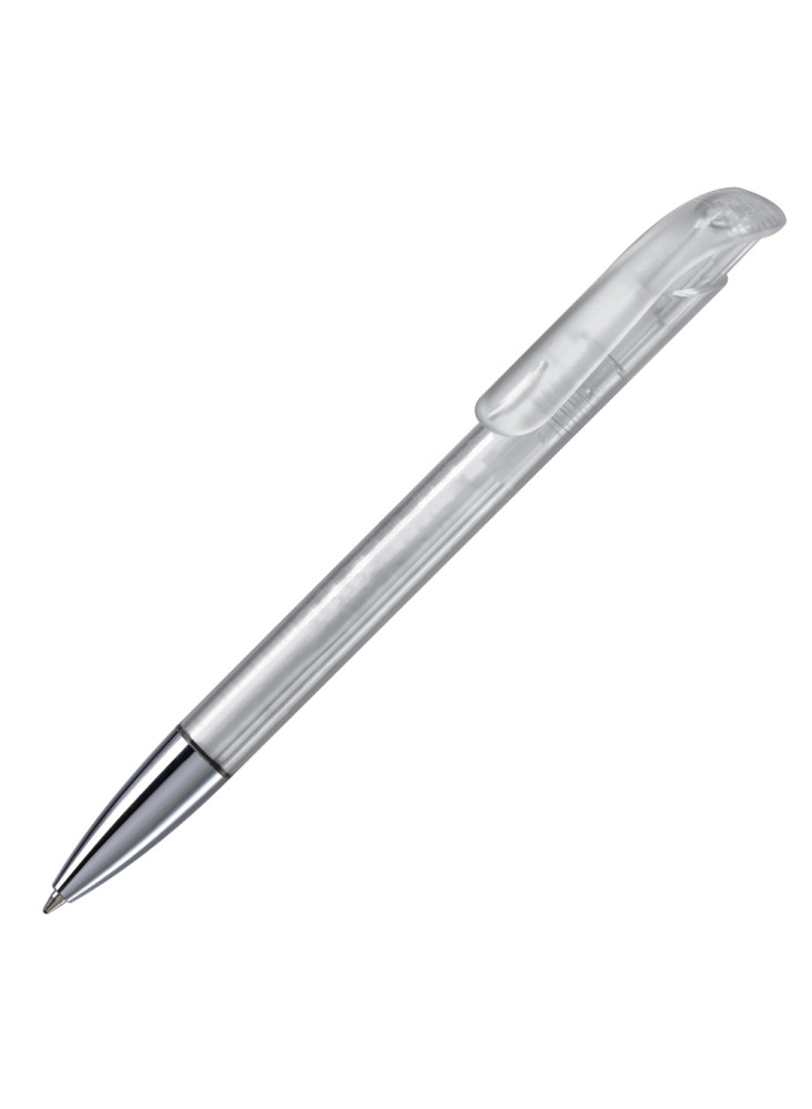 Stylo bille Atlas transparent et pointe métal