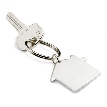 Porte-clés Maison en métal publicitaire