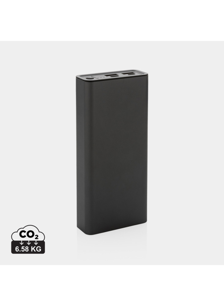 Powerbank 20.000 mAh et 20W en aluminium recyclé RCS Terra