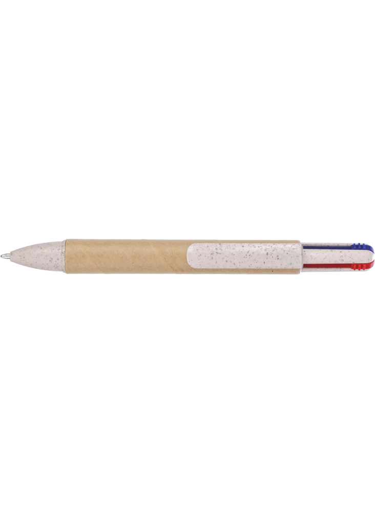 Stylo bille Deborah | Carton et paille de blé | 4 couleurs