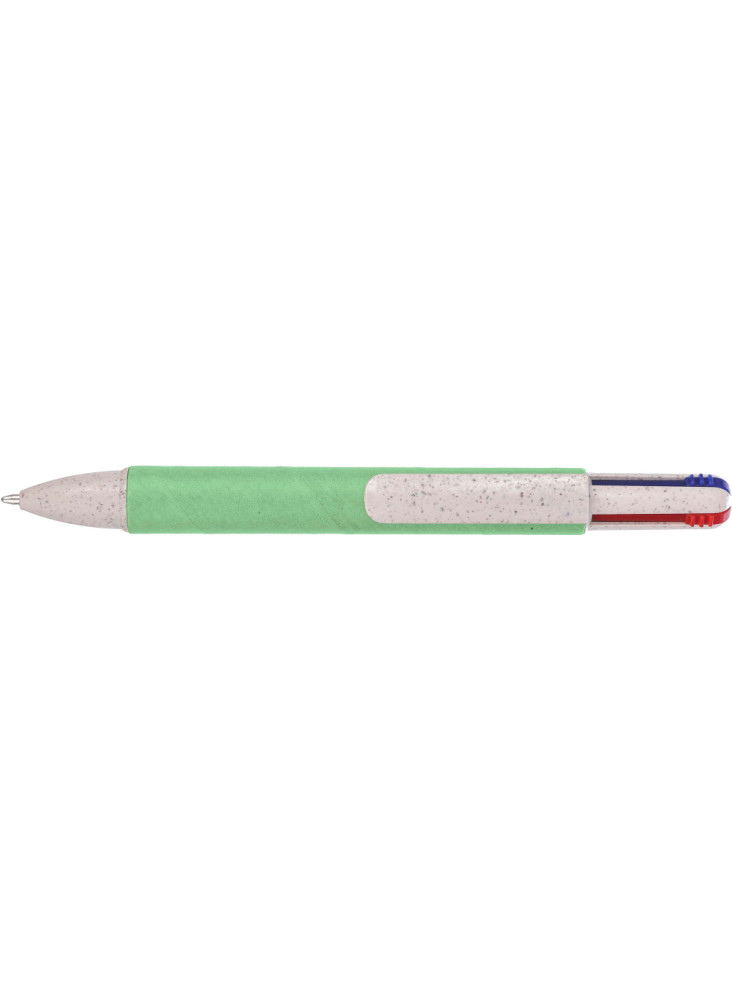 Stylo bille Deborah | Carton et paille de blé | 4 couleurs