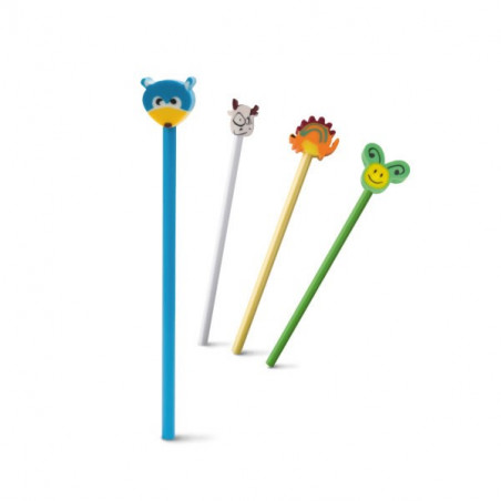 Crayon Papier Figurine Gomme