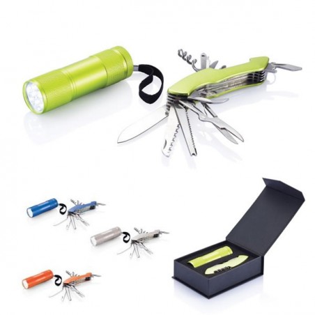 Couteau Suisse + Lampe Torche