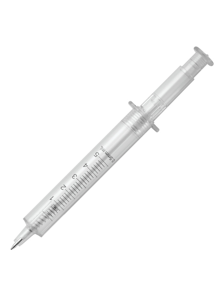 Stylo seringue transparent