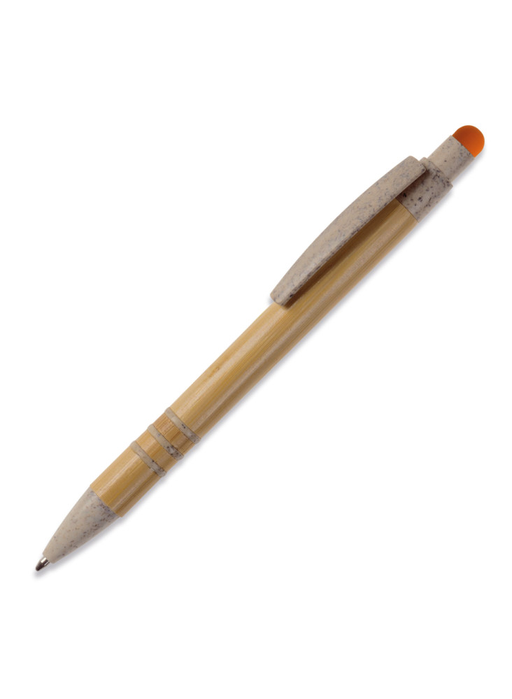 Stylo bille en bambou et paille de blé
