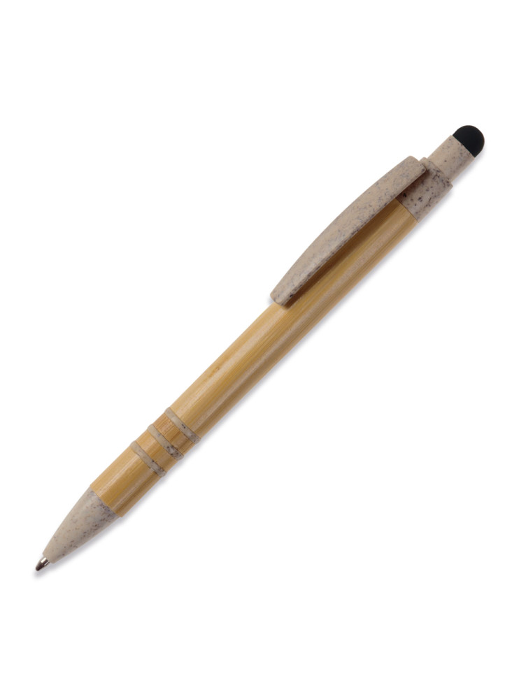 Stylo bille en bambou et paille de blé