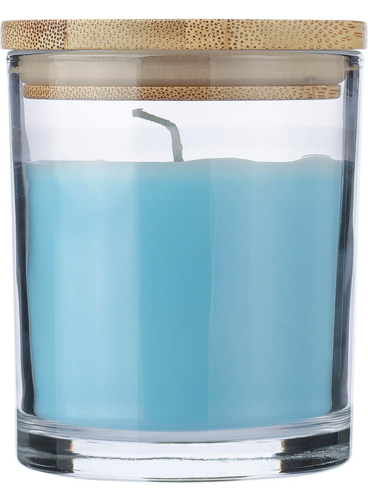 Bougie Riven | Verre avec couvercle bambou