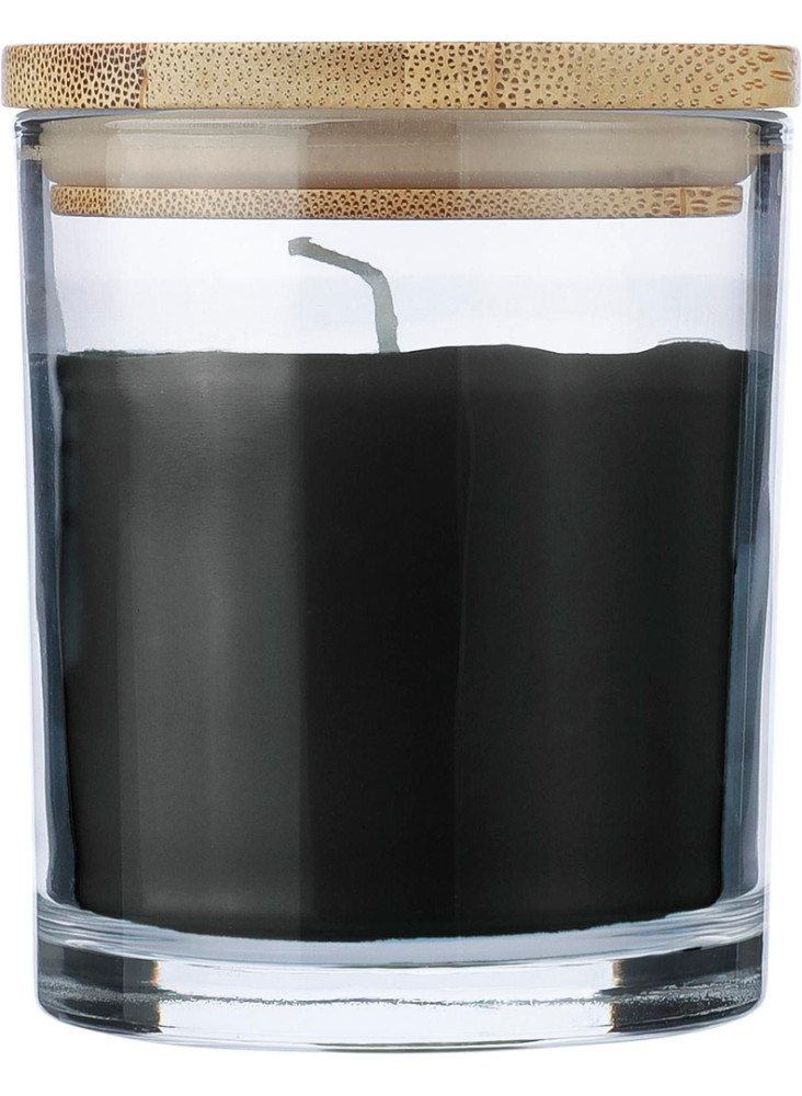 Bougie Riven | Verre avec couvercle bambou