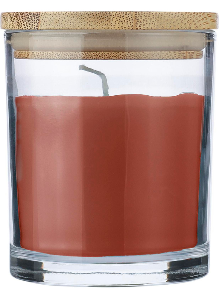 Bougie Riven | Verre avec couvercle bambou