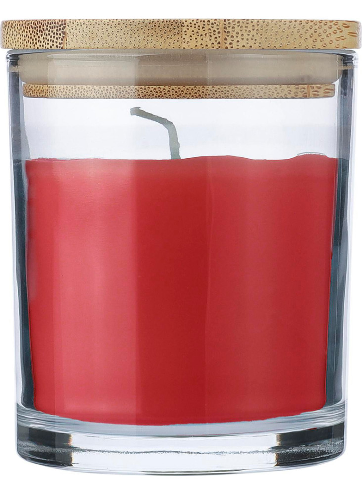 Bougie Riven | Verre avec couvercle bambou