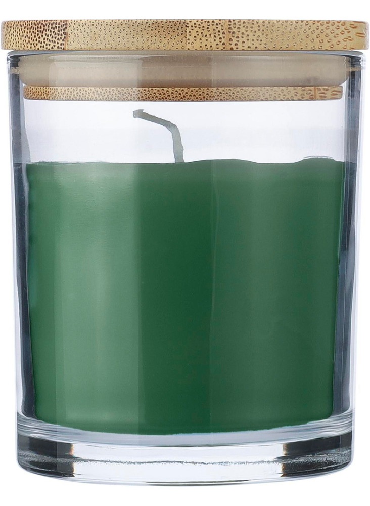 Bougie Riven | Verre avec couvercle bambou