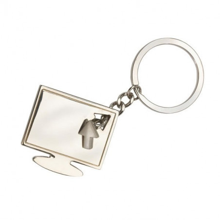 Porte-clés Ecran Ordinateur Métal 