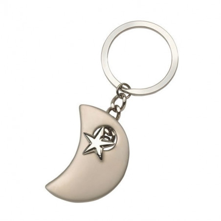 Porte-clés Lune Métal 