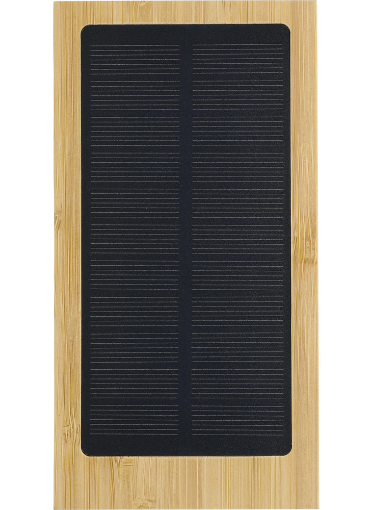 Batterie externe Elz | Bambou | Solaire | 10 000 mAh