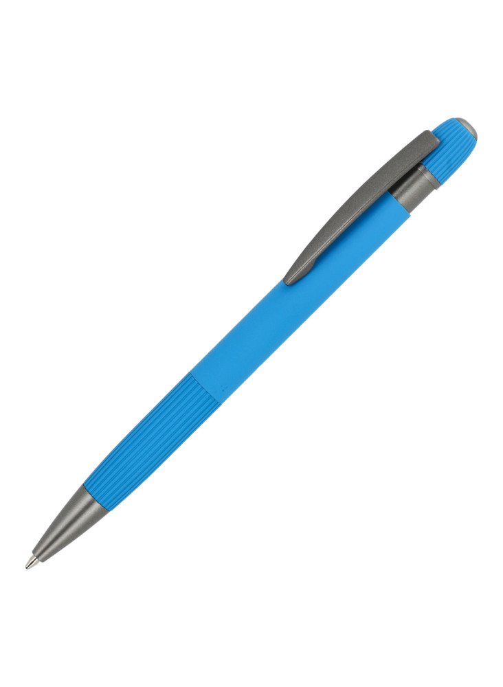 Stylo à bille en aluminium Toulouse Softtouch