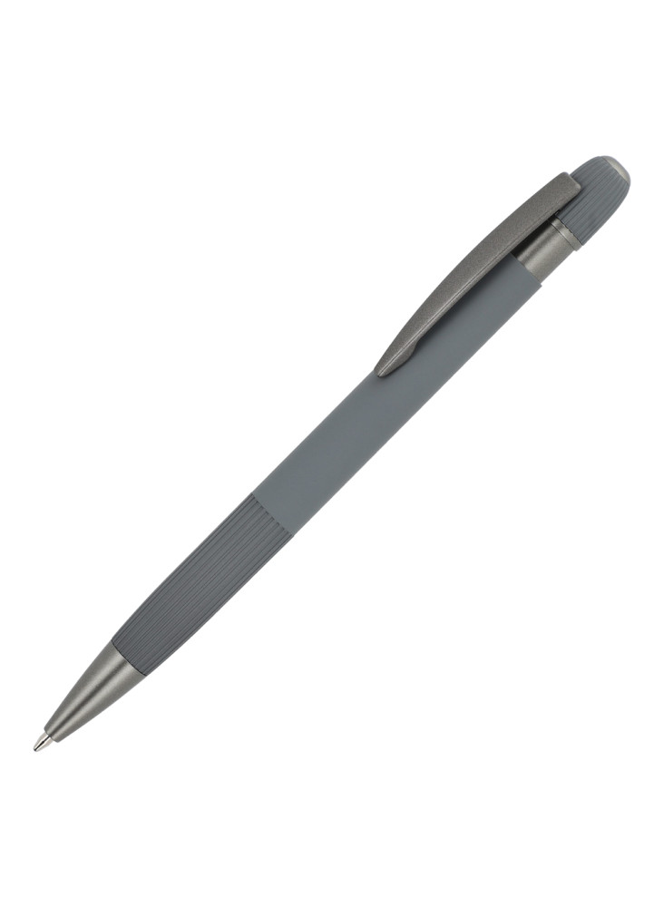 Stylo à bille en aluminium Toulouse Softtouch