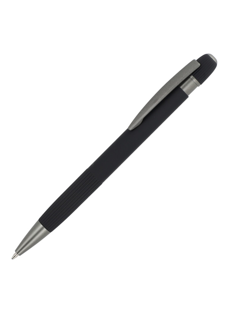 Stylo à bille en aluminium Toulouse Softtouch