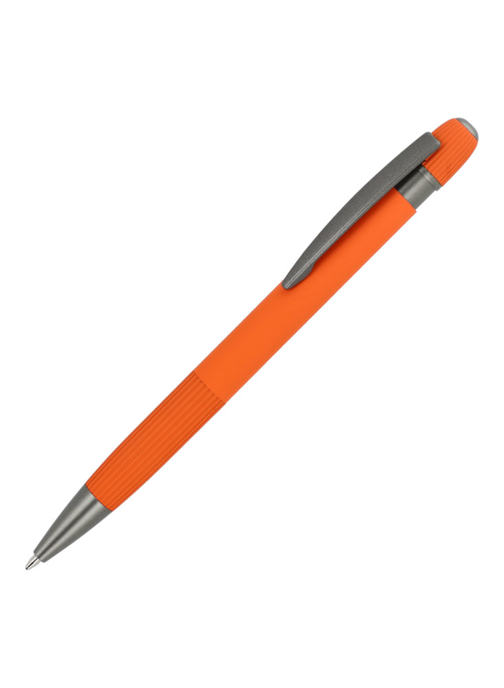 Stylo à bille en aluminium Toulouse Softtouch