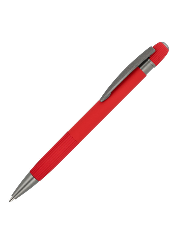 Stylo à bille en aluminium Toulouse Softtouch
