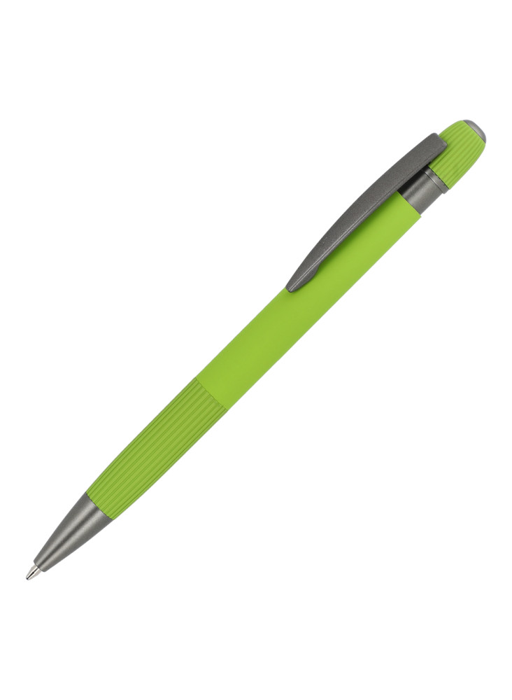 Stylo à bille en aluminium Toulouse Softtouch