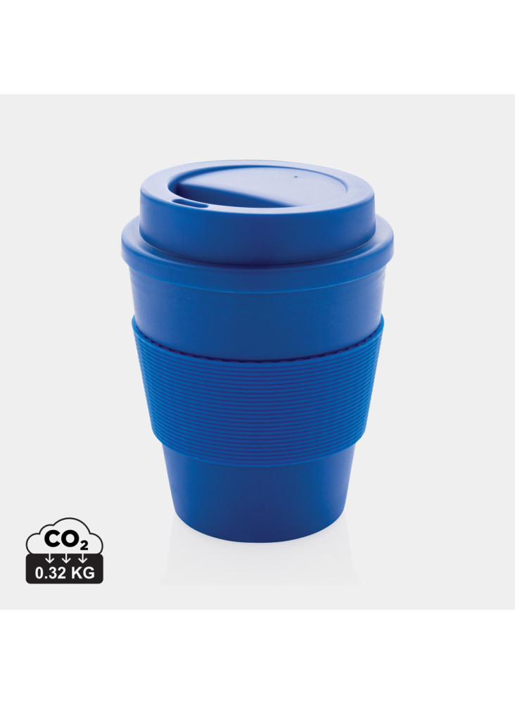 Mug en PP recyclable avec couvercle à vis 350ml