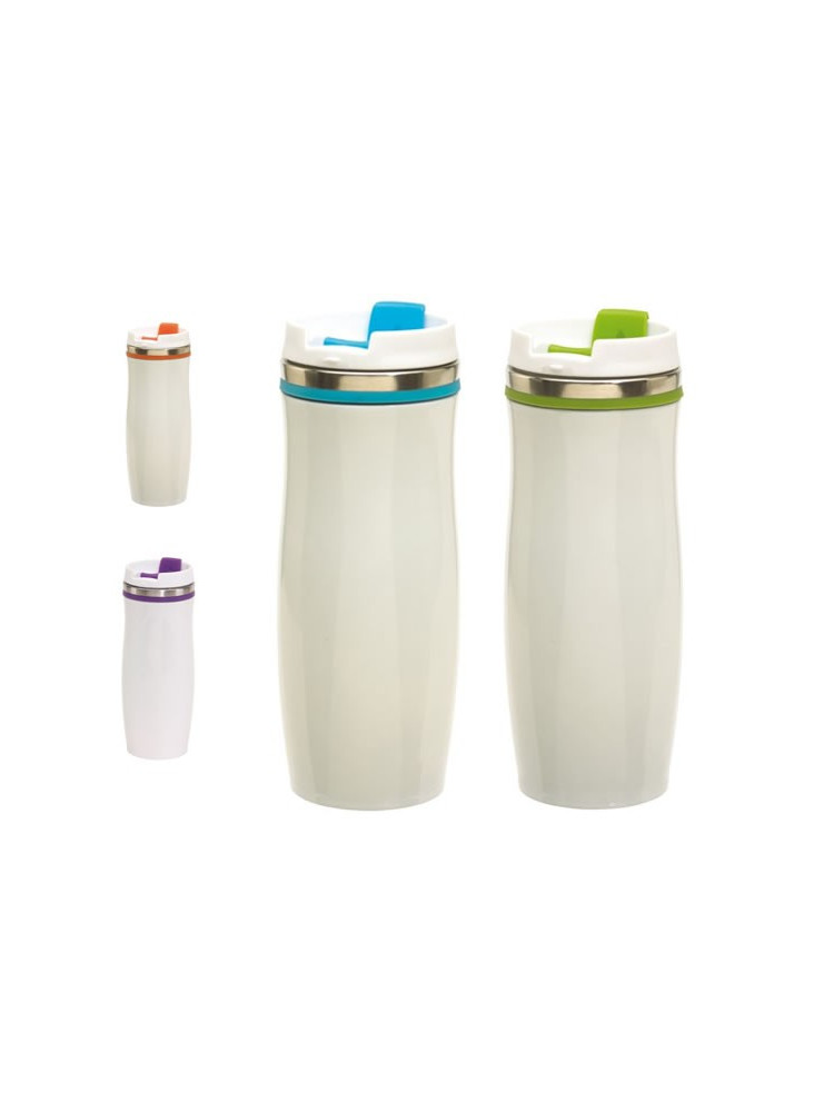 Mug Thermos inox avec couvercle 400ml personnalisé