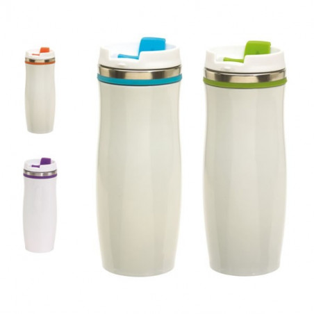 Mug Thermos inox avec couvercle 400ml personnalisé