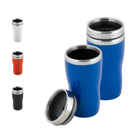 Mug Thermos en plastique et métal 250ml personnalisé