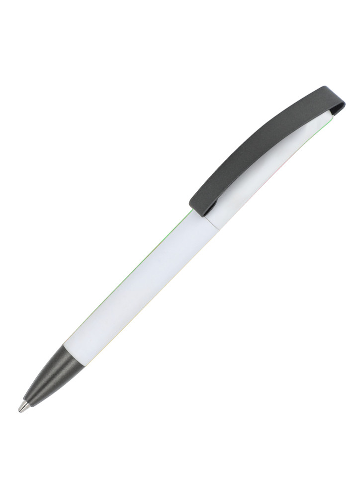 Stylo à bille Vegas avec clip métallique softtouch