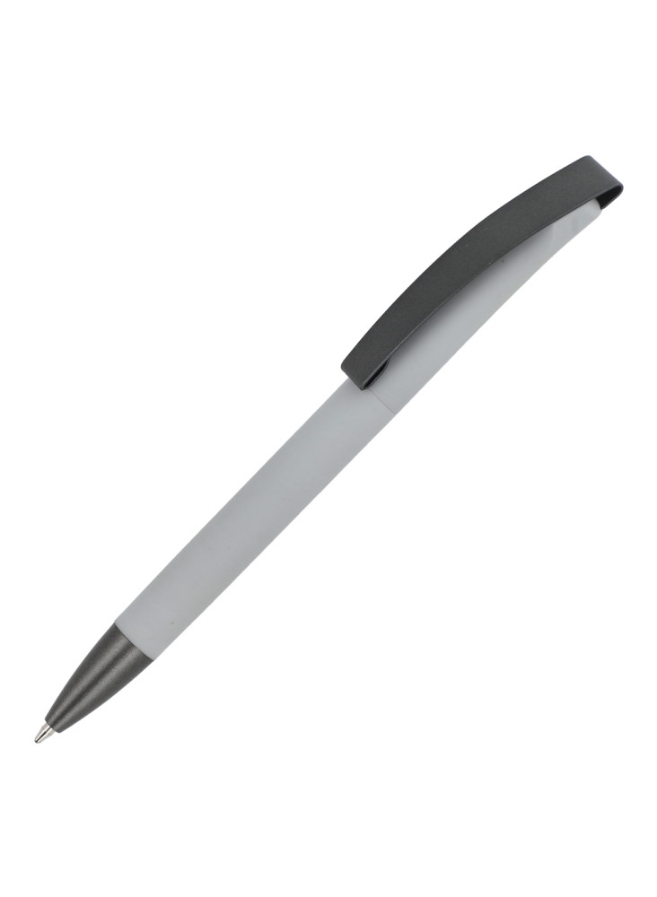 Stylo à bille Vegas avec clip métallique softtouch