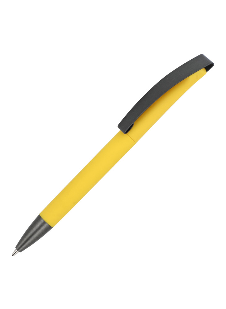Stylo à bille Vegas avec clip métallique softtouch