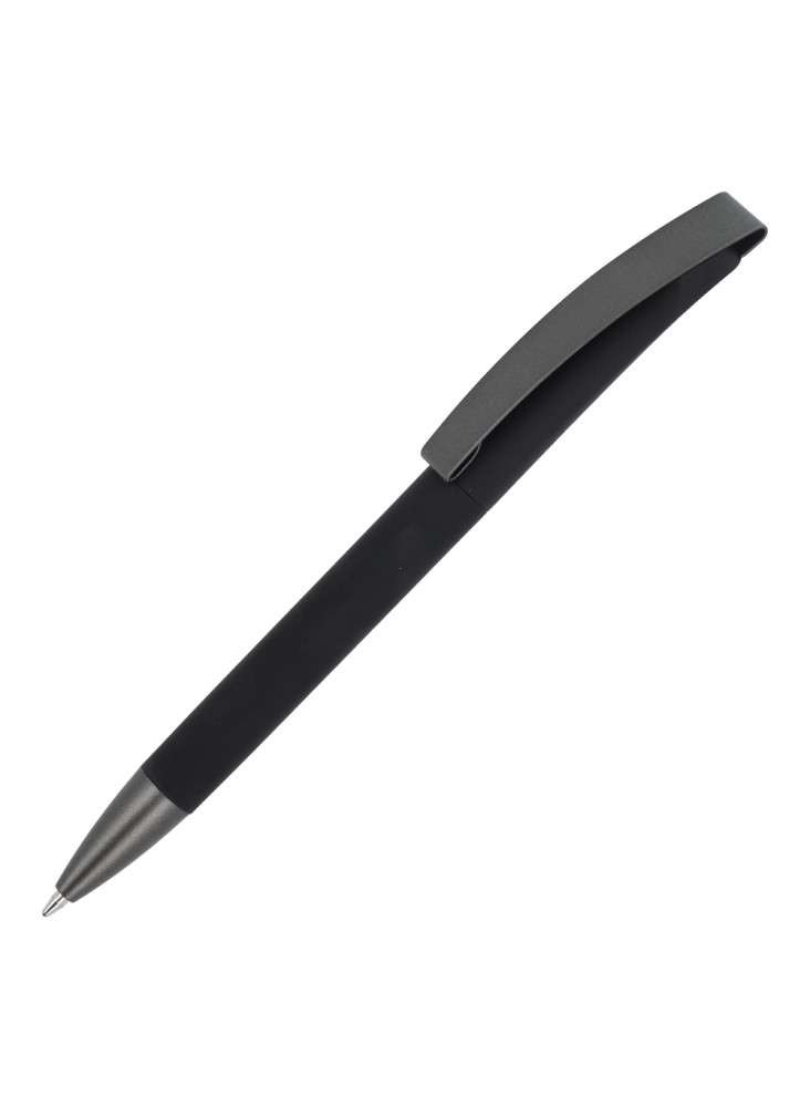 Stylo à bille Vegas avec clip métallique softtouch