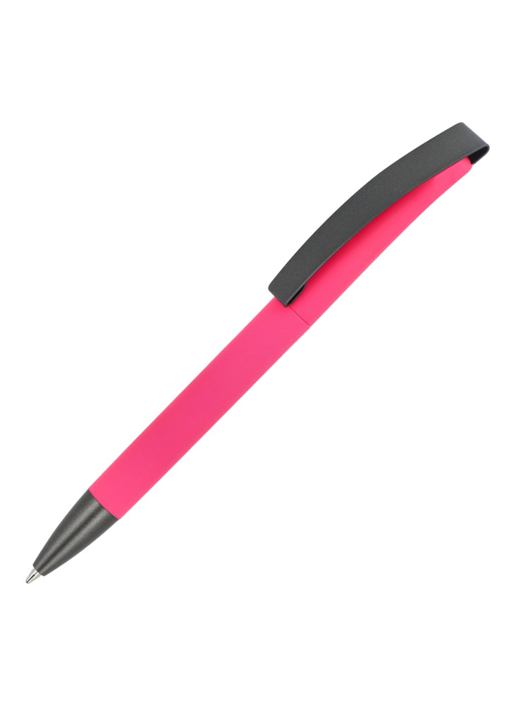 Stylo à bille Vegas avec clip métallique softtouch