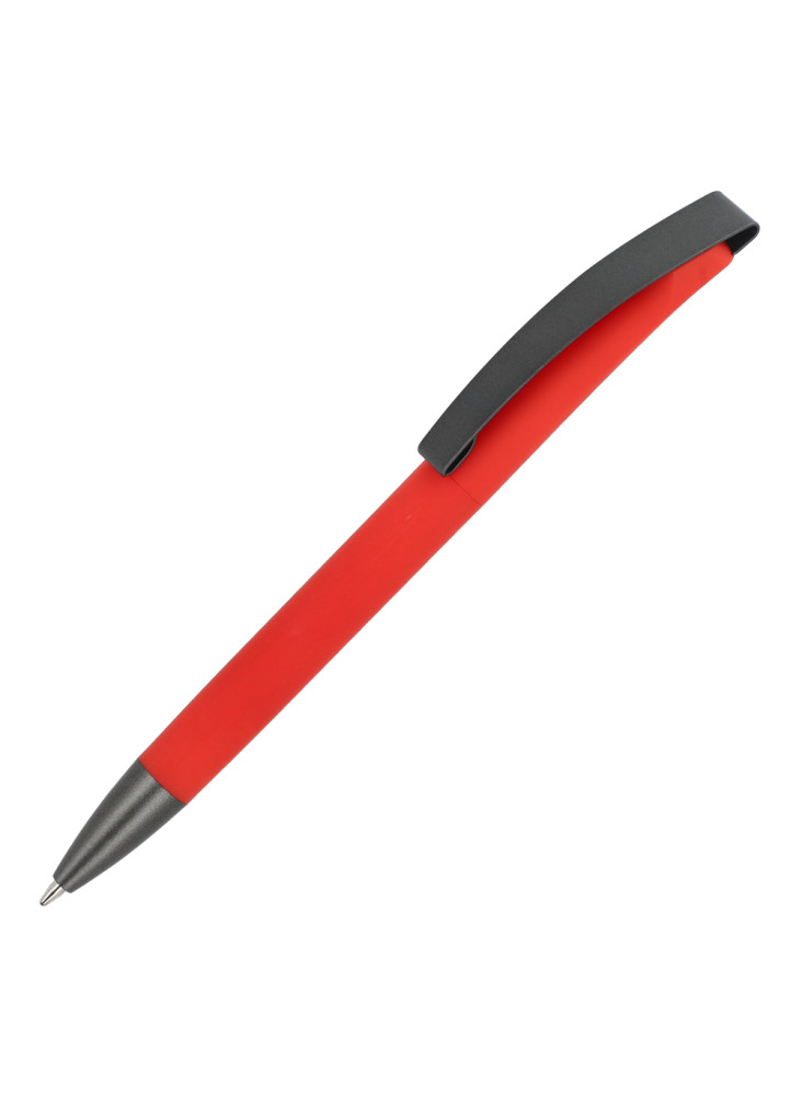 Stylo à bille Vegas avec clip métallique softtouch