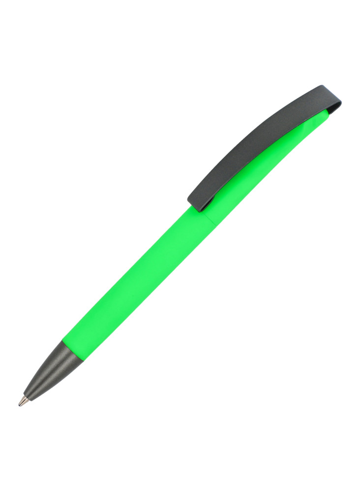 Stylo à bille Vegas avec clip métallique softtouch