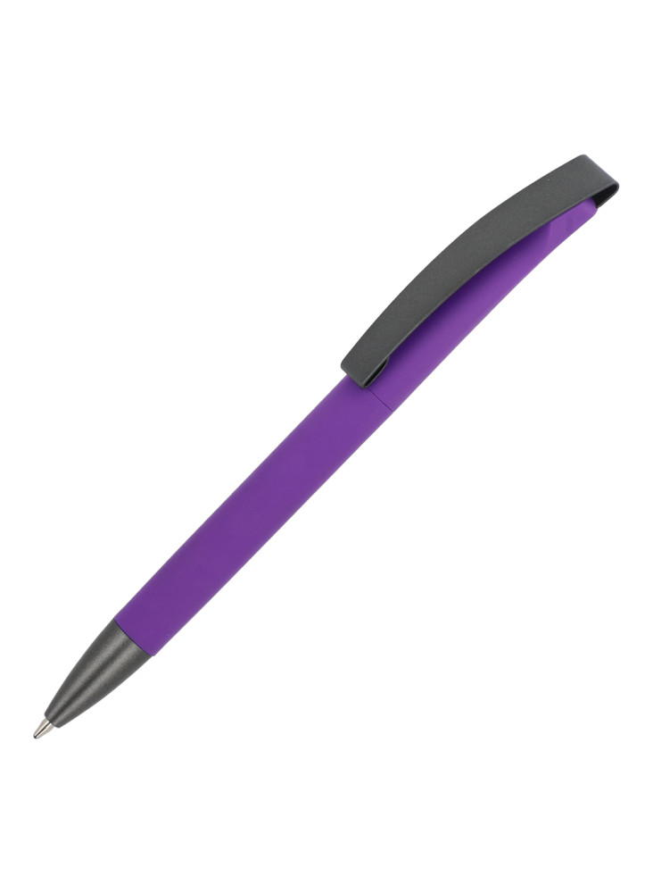Stylo à bille Vegas avec clip métallique softtouch