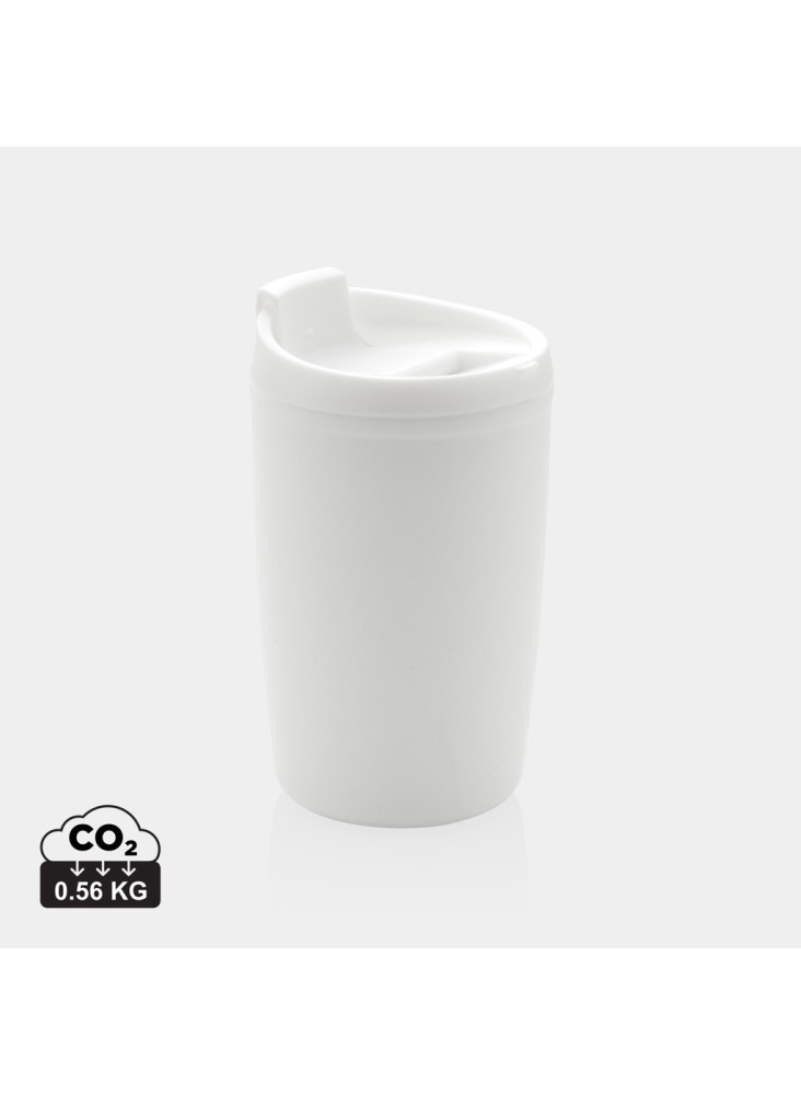 Mug en PP recyclé GRS avec couvercle à bascule