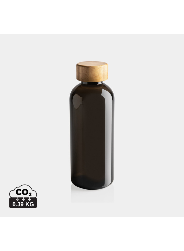 Bouteille 600ml en rPET RCS avec couvercle en bambou