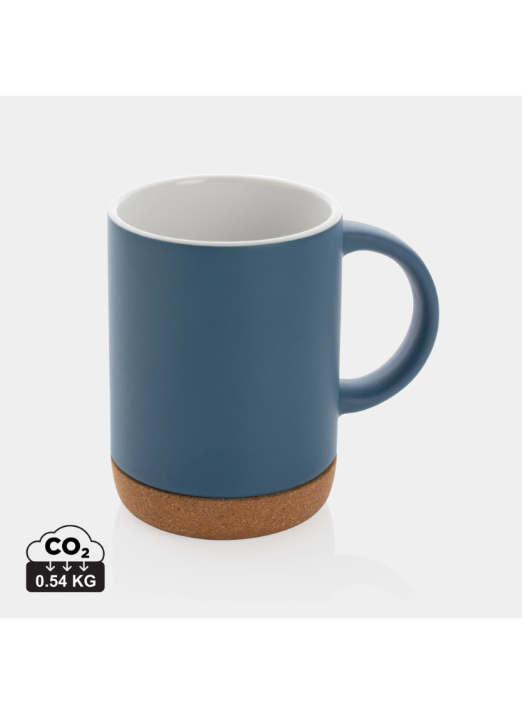 Mug 280ml en céramique avec base en liège