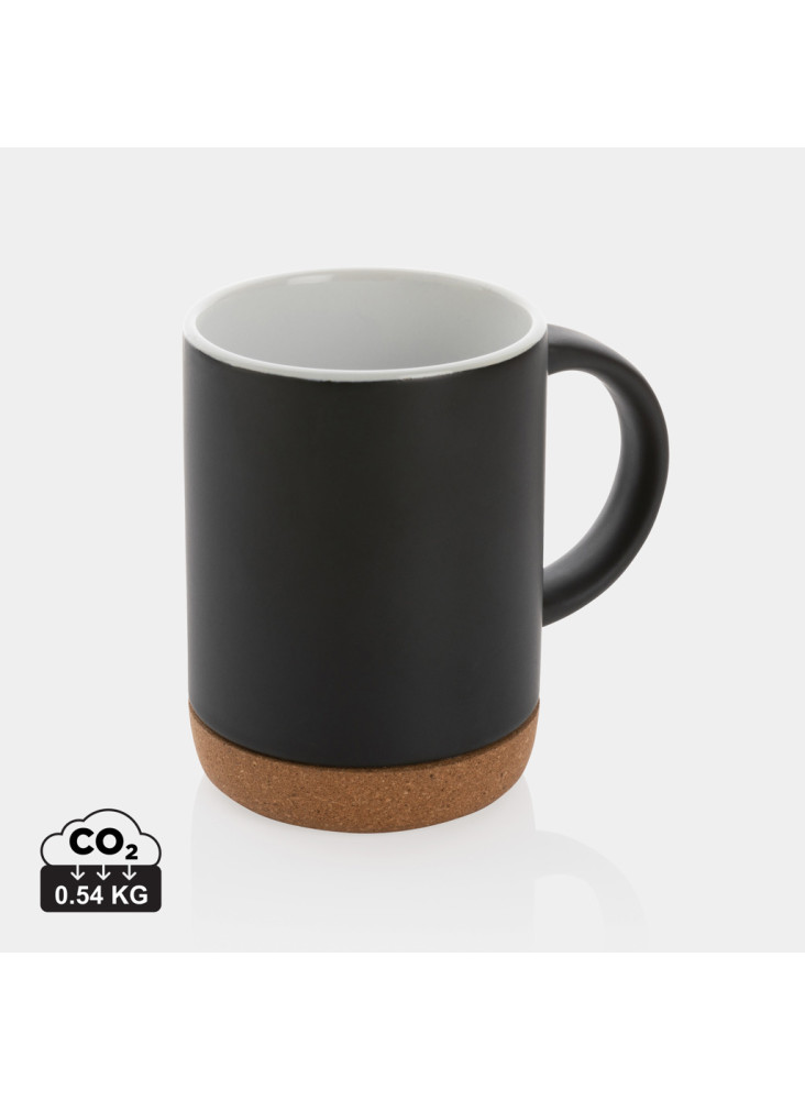 Mug 280ml en céramique avec base en liège