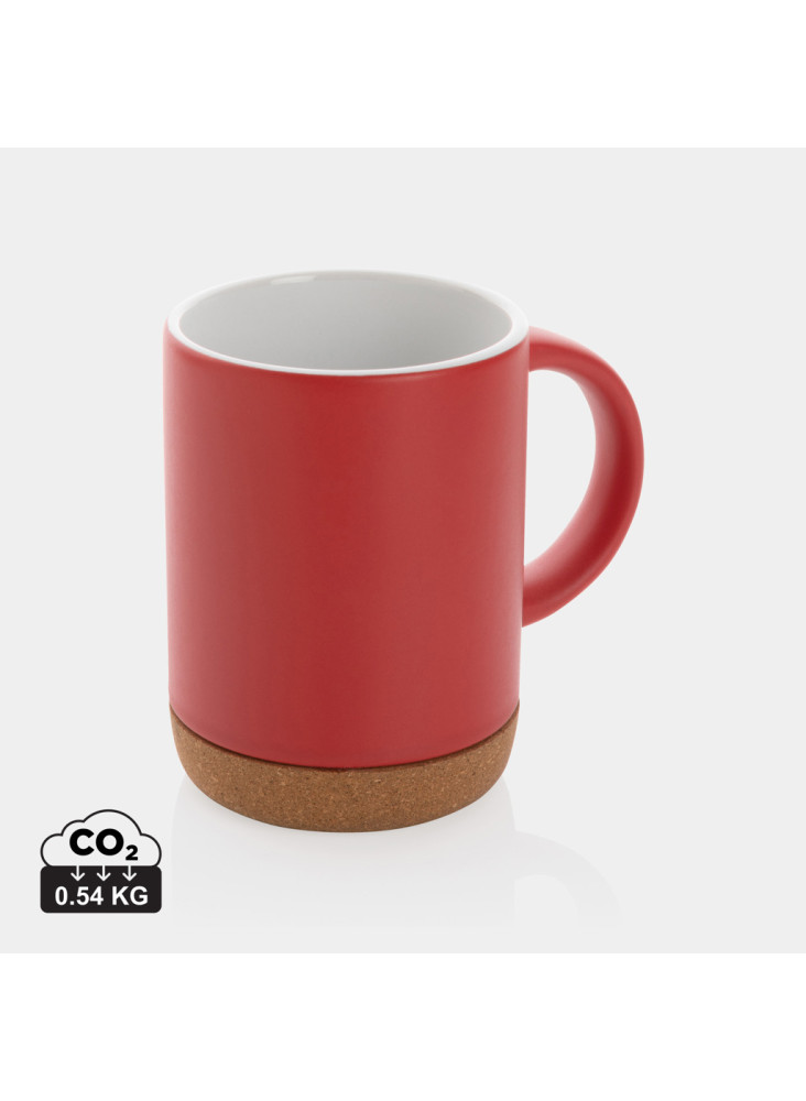 Mug 280ml en céramique avec base en liège