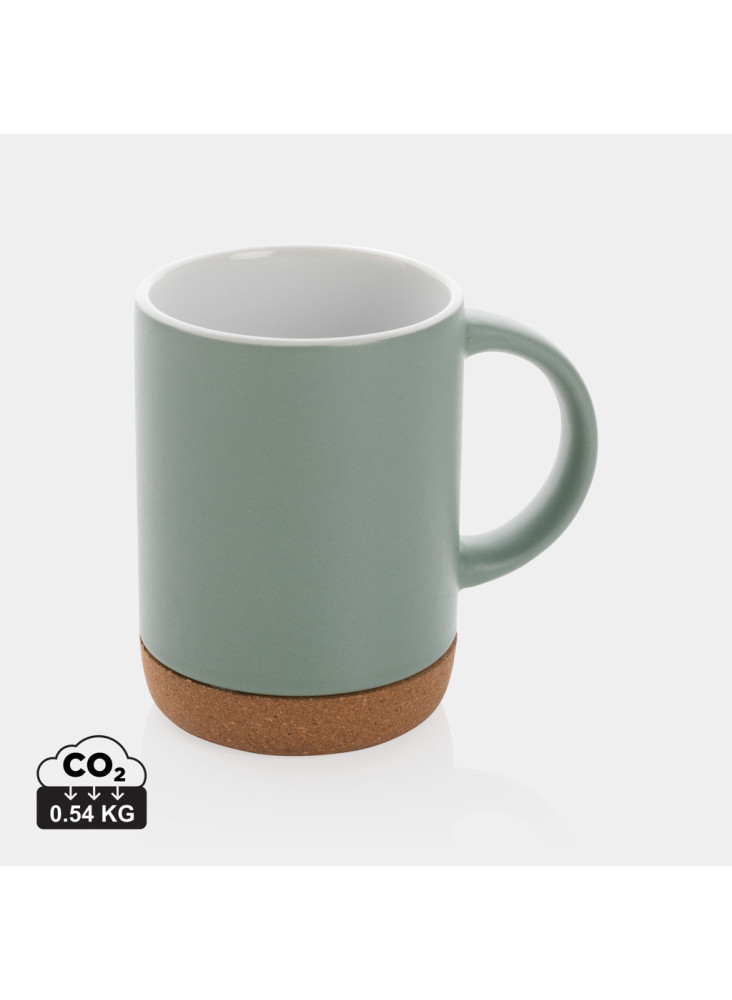 Mug 280ml en céramique avec base en liège